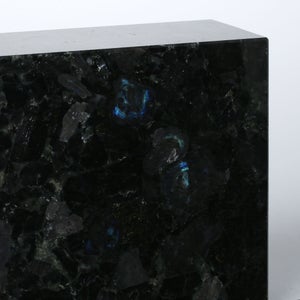 岩石ブックエンド Sサイズ スペクトロライトブルー 0410