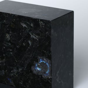 岩石ブックエンド Sサイズ スペクトロライトブルー 0416