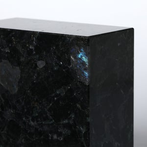 岩石ブックエンド Sサイズ スペクトロライトブルー 0420