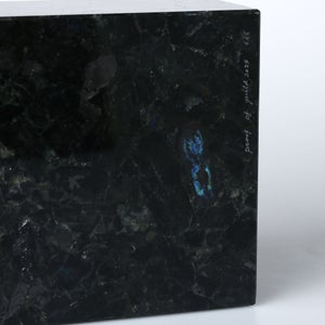 岩石ブックエンド Sサイズ スペクトロライトブルー 0425