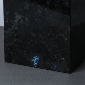 岩石ブックエンド Sサイズ スペクトロライトブルー 0426