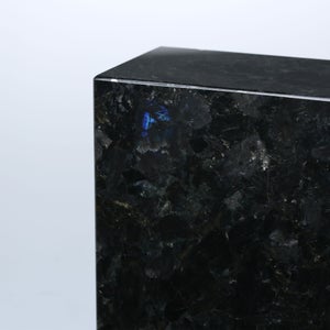 岩石ブックエンド Sサイズ スペクトロライトブルー 0427