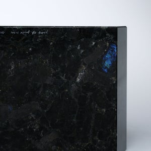 岩石ブックエンド Sサイズ スペクトロライトブルー 0428