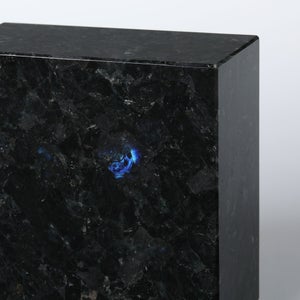 岩石ブックエンド Sサイズ スペクトロライトブルー 0429