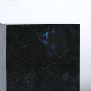 岩石ブックエンド Sサイズ スペクトロライトブルー 0430