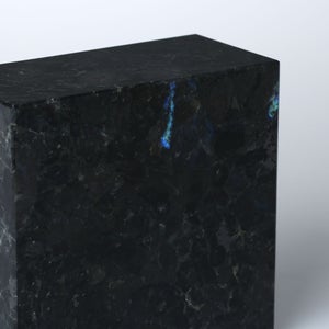 岩石ブックエンド Sサイズ スペクトロライトブルー 0431