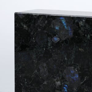 岩石ブックエンド Sサイズ スペクトロライトブルー 0432