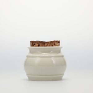 キッチンツールキャニスター 75mm 樽 グレー 鬼皮コルク付 4673