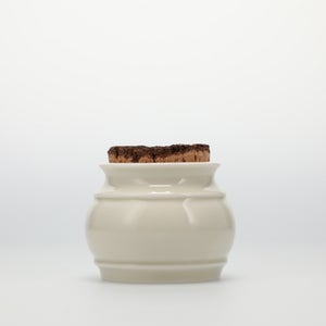 キッチンツールキャニスター 75mm 樽 グレー 鬼皮コルク付 4678