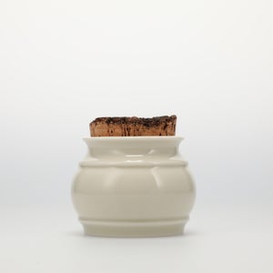 キッチンツールキャニスター 75mm 樽 グレー 鬼皮コルク付 4684