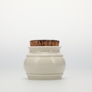 キッチンツールキャニスター 75mm 樽 グレー 鬼皮コルク付 4691