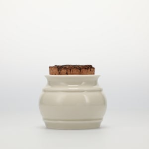 キッチンツールキャニスター 75mm 樽 グレー 鬼皮コルク付 4698