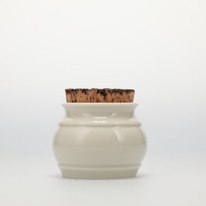 キッチンツールキャニスター 75mm 樽 グレー 鬼皮コルク付 4701