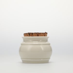 キッチンツールキャニスター 75mm 樽 グレー 鬼皮コルク付 4703