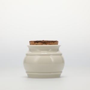 キッチンツールキャニスター 75mm 樽 グレー 鬼皮コルク付 4705