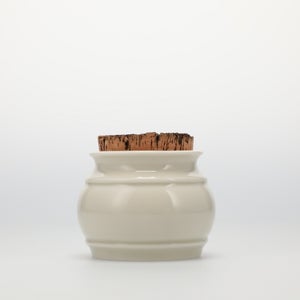 キッチンツールキャニスター 75mm 樽 グレー 鬼皮コルク付 4714