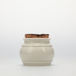 キッチンツールキャニスター 75mm 樽 グレー 鬼皮コルク付 4719