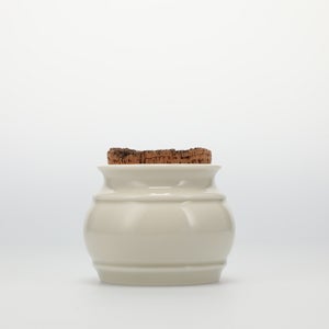 キッチンツールキャニスター 75mm 樽 グレー 鬼皮コルク付 4720