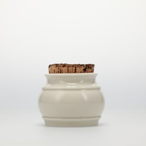 キッチンツールキャニスター 75mm 樽 グレー 鬼皮コルク付 4724