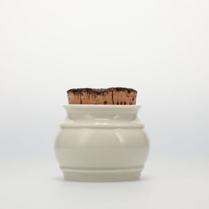 キッチンツールキャニスター 75mm 樽 グレー 鬼皮コルク付 4741