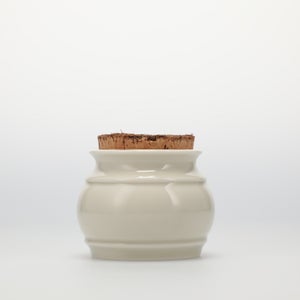 キッチンツールキャニスター 75mm 樽 グレー 鬼皮コルク付 4753