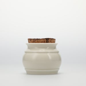 キッチンツールキャニスター 75mm 樽 グレー 鬼皮コルク付 4763