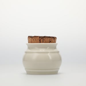 キッチンツールキャニスター 75mm 樽 グレー 鬼皮コルク付 4768