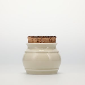 キッチンツールキャニスター 75mm 樽 グレー 鬼皮コルク付 4962