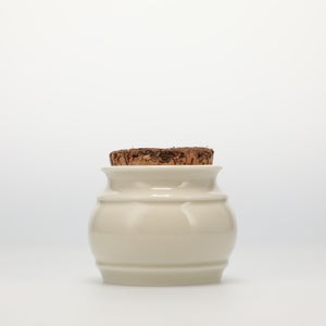 キッチンツールキャニスター 75mm 樽 グレー 鬼皮コルク付 4963