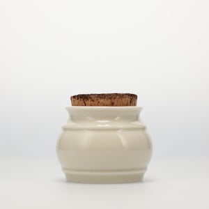 キッチンツールキャニスター 75mm 樽 グレー 鬼皮コルク付 4967