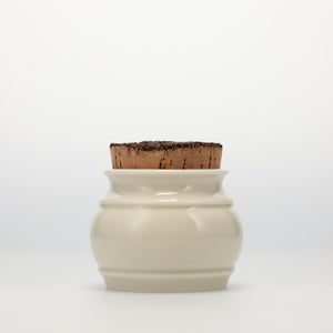 キッチンツールキャニスター 75mm 樽 グレー 鬼皮コルク付 4968