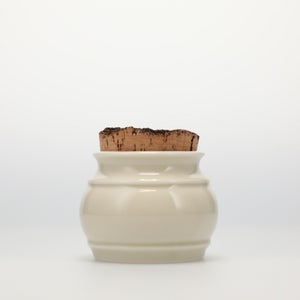 キッチンツールキャニスター 75mm 樽 グレー 鬼皮コルク付 4970