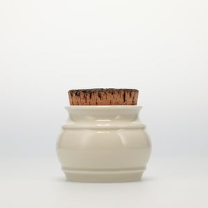 キッチンツールキャニスター 75mm 樽 グレー 鬼皮コルク付 4974