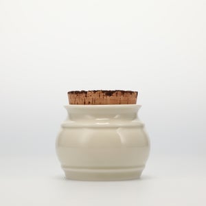 キッチンツールキャニスター 75mm 樽 グレー 鬼皮コルク付 4975