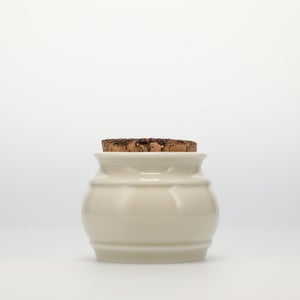 キッチンツールキャニスター 75mm 樽 グレー 鬼皮コルク付 4978