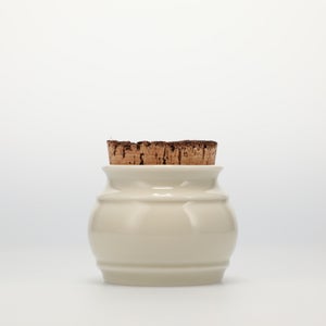 キッチンツールキャニスター 75mm 樽 グレー 鬼皮コルク付 4981