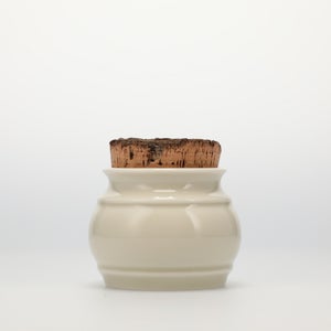 キッチンツールキャニスター 75mm 樽 グレー 鬼皮コルク付 4982