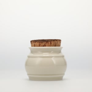 キッチンツールキャニスター 75mm 樽 グレー 鬼皮コルク付 4985