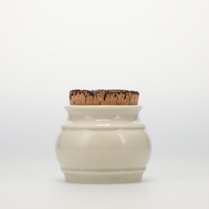 キッチンツールキャニスター 75mm 樽 グレー 鬼皮コルク付 4986