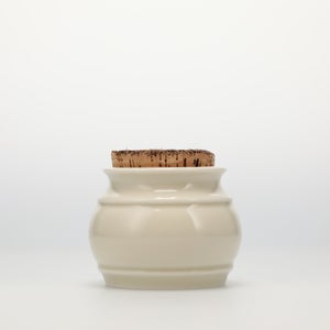 キッチンツールキャニスター 75mm 樽 グレー 鬼皮コルク付 4987