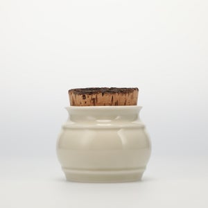 キッチンツールキャニスター 75mm 樽 グレー 鬼皮コルク付 4999