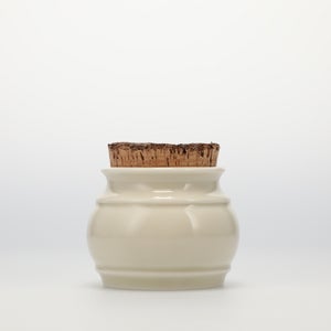 キッチンツールキャニスター 75mm 樽 グレー 鬼皮コルク付 5006