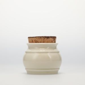 キッチンツールキャニスター 75mm 樽 グレー 鬼皮コルク付 5007