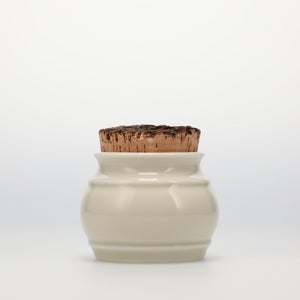 キッチンツールキャニスター 75mm 樽 グレー 鬼皮コルク付 5033