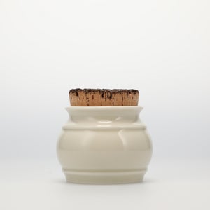 キッチンツールキャニスター 75mm 樽 グレー 鬼皮コルク付 5038