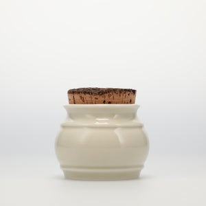 キッチンツールキャニスター 75mm 樽 グレー 鬼皮コルク付 5041