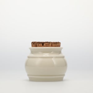 キッチンツールキャニスター 75mm 樽 グレー 鬼皮コルク付 5043