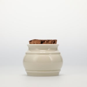 キッチンツールキャニスター 75mm 樽 グレー 鬼皮コルク付 5047