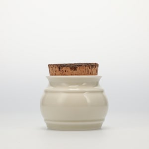 キッチンツールキャニスター 75mm 樽 グレー 鬼皮コルク付 5050