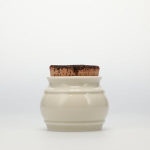 キッチンツールキャニスター 75mm 樽 グレー 鬼皮コルク付 5054